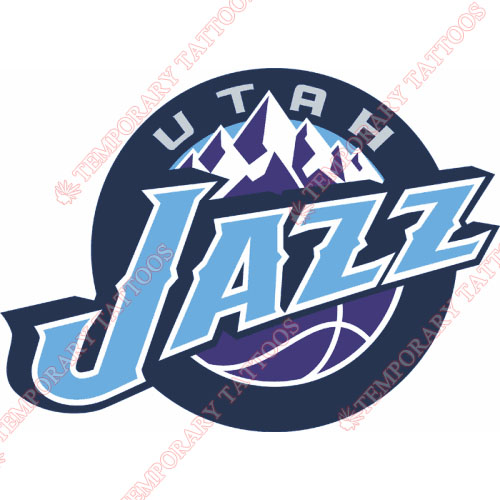 Utah Jazz Customize Temporary Tattoos Stickers NO.1217